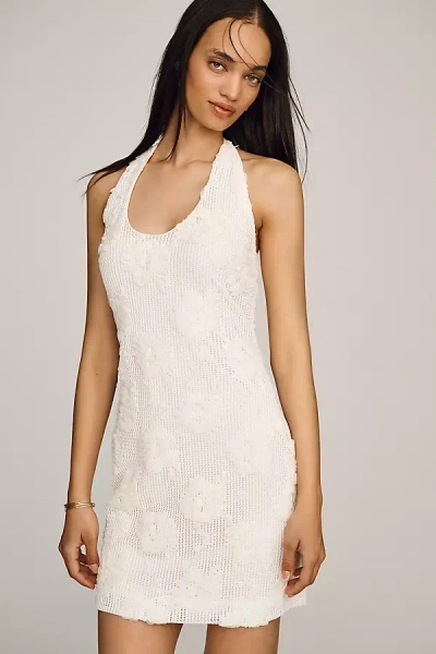 Endless Rose Halter Mini Dress In White