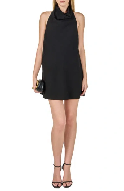 Endless Rose Halter Minidress In Black