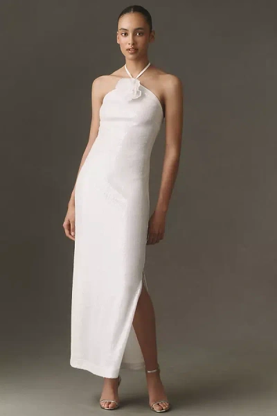 Endless Rose Halter Sequin Dress In White