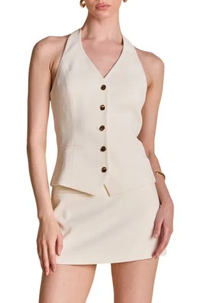Endless Rose Halter Top In White