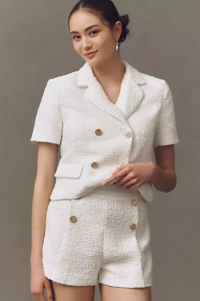 Endless Rose High-rise Double-button Tweed Shorts