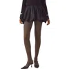 Endless Rose High Waist Bubble Miniskirt In Black