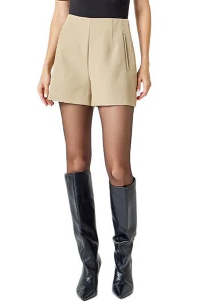 Endless Rose High Waist Shorts In Brown