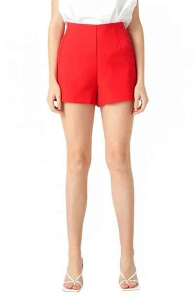 Endless Rose High Waist Shorts In Red