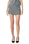 Endless Rose High Waist Tweed Miniskirt In Multi