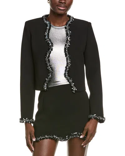 Endless Rose Jewel Scalloped Jacket In Brown