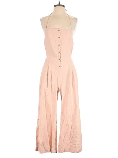 Pre-owned Endless Rose Jumpsuit In Tan