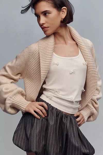 Endless Rose Knit Shrug In Neutral