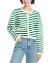 Endless Rose Knit Stripe Wool-blend Cardigan In Multi
