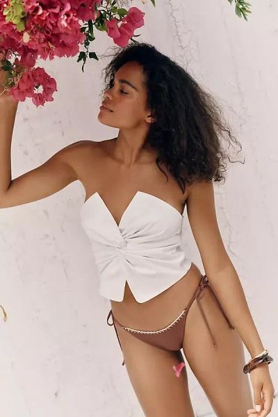 Endless Rose Knotted Top In White