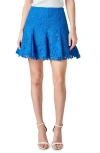 Endless Rose Lace Fit & Flare Godet Skirt In Blue