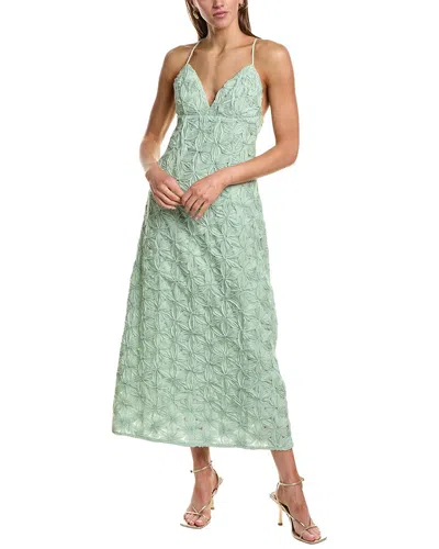 Endless Rose Lace Spaghetti Strap Maxi Dress In Green