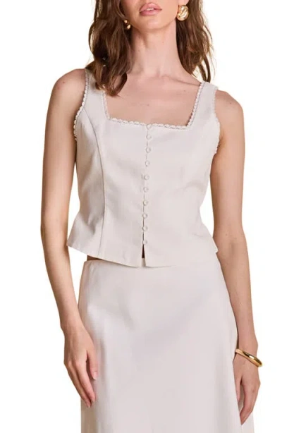 Endless Rose Lace Trim Crop Tank