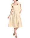 Endless Rose Linen-blend Midi Dress In Multi