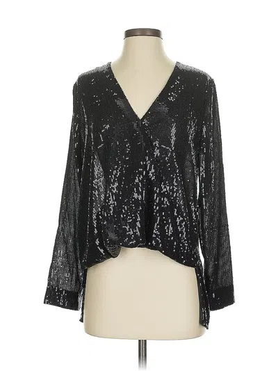 Pre-owned Endless Rose Long Sleeve Blouse In Black