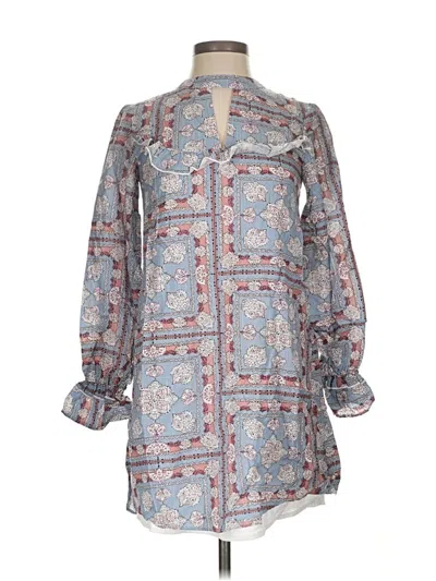 Pre-owned Endless Rose Long Sleeve Blouse In Blue