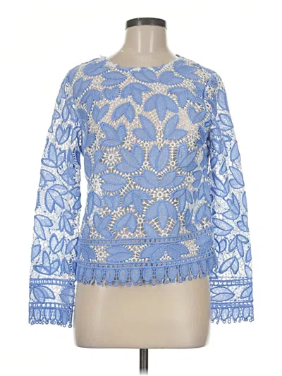 Pre-owned Endless Rose Long Sleeve Blouse In Blue
