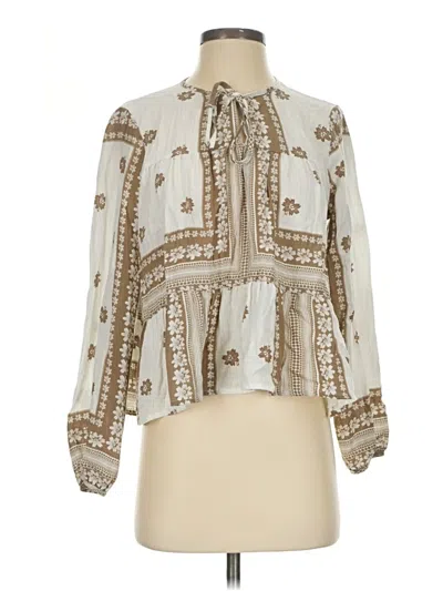 Pre-owned Endless Rose Long Sleeve Blouse In Ivory