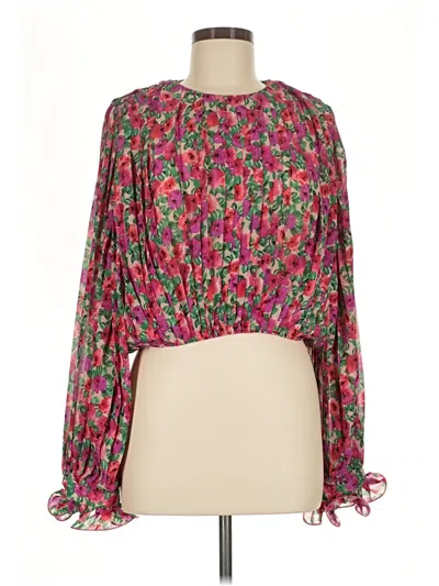 Pre-owned Endless Rose Long Sleeve Blouse In Pink
