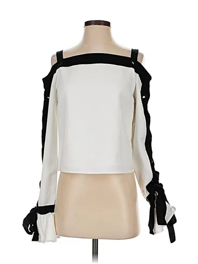 Pre-owned Endless Rose Long Sleeve Blouse In White