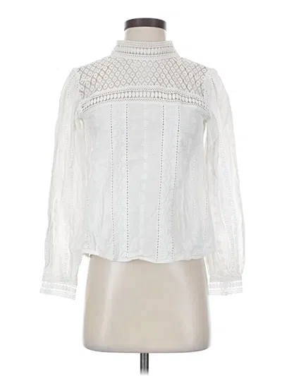 Pre-owned Endless Rose Long Sleeve Blouse In White