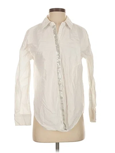 Pre-owned Endless Rose Long Sleeve Button Down Shirt In Ivory