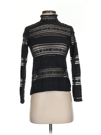 Pre-owned Endless Rose Long Sleeve Top Black Turtleneck Tops