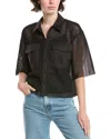 Endless Rose Mesh Net Top In Black