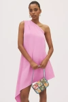 Endless Rose One-shoulder Asymmetric Mini Dress In Pink
