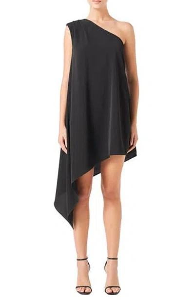 Endless Rose One Shoulder Asymmetrical Dress In Black