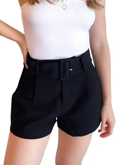 Endless Rose Our Lips Are Sealed Shorts In Black