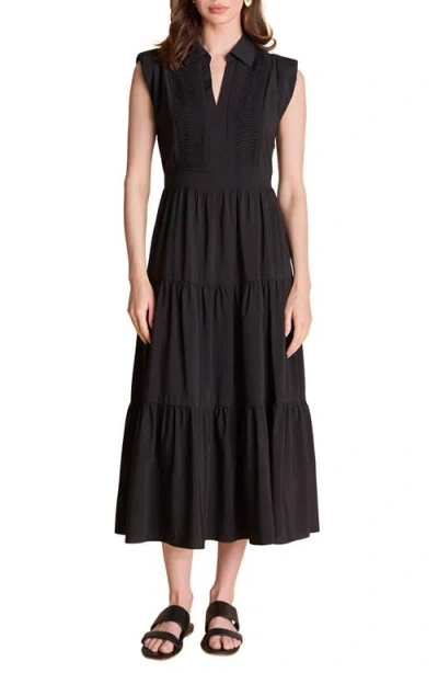 Endless Rose Pintuck Detail Tiered Midi Dress