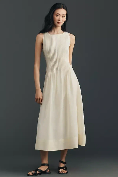 Endless Rose Pleated Midi Dress In Neutral