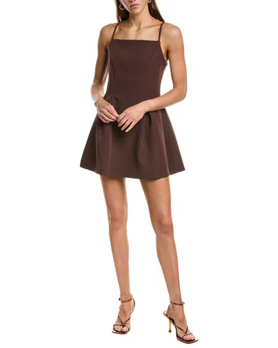 Endless Rose Pleated Structured Mini Dress In Transparent