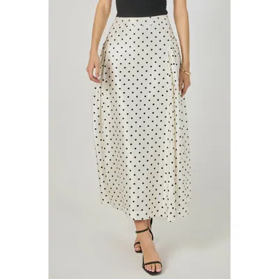 Endless Rose Polka Dot Maxi Skirt In Multi
