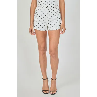 Endless Rose Polka Dot Shorts In Neutral
