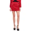 Endless Rose Premium Tweed Miniskirt In Red