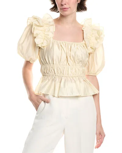 Endless Rose Puff Top In Neutral