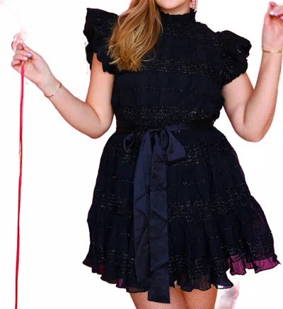 Endless Rose Ready For It Black Ruffle Sleeve Dress