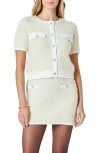 Endless Rose Rhinestone Button Cardigan In Neutral