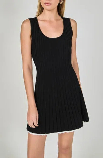 Endless Rose Rib Knit Minidress In Multi