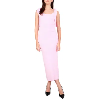 Endless Rose Rib Midi Tank Dress In Pink