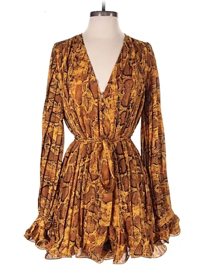 Pre-owned Endless Rose Romper In Brown