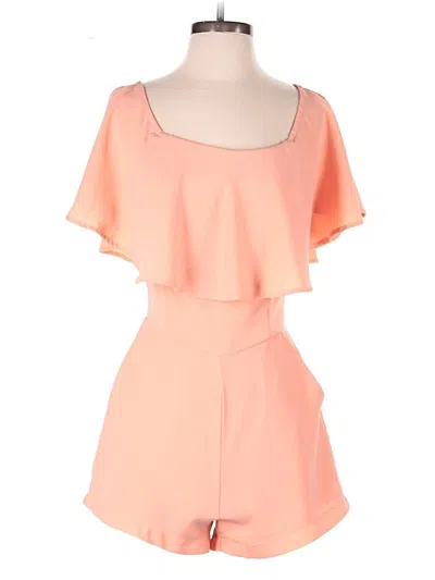 Pre-owned Endless Rose Romper In Orange