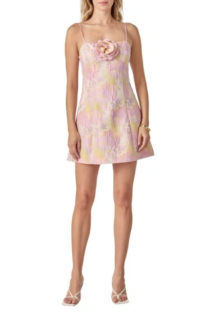 Endless Rose Rosette Jacquard Minidress