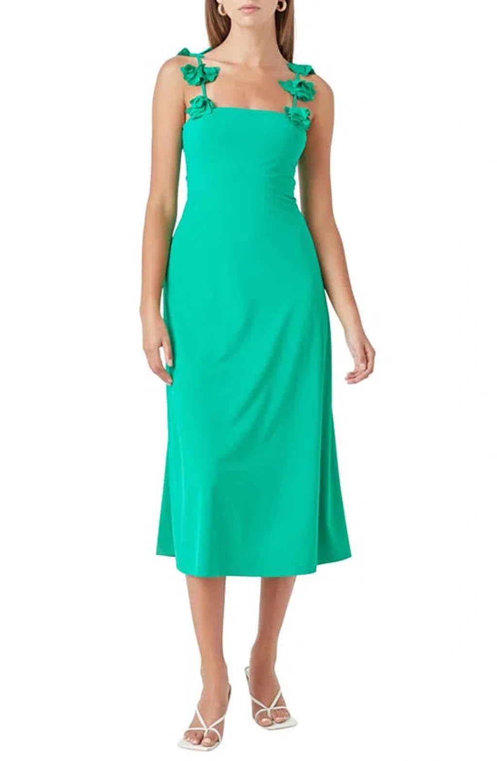 green emerald velvet dress Sherri Hill Halter Rosette Keyhole Homecoming Dress 56538