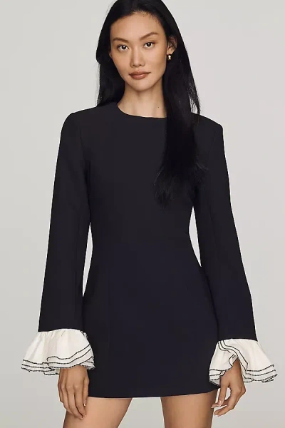Endless Rose Ruffled Cuff Mini Dress In Black