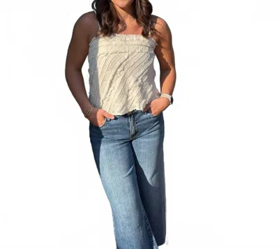 Endless Rose Ruffled Sleeveless Top In Cream In Neutral