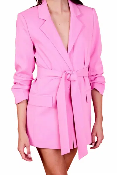 ENDLESS ROSE SADIE SINGH BLAZER IN LIGHT PINK