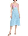 Endless Rose Satin Midi Dress In Multi